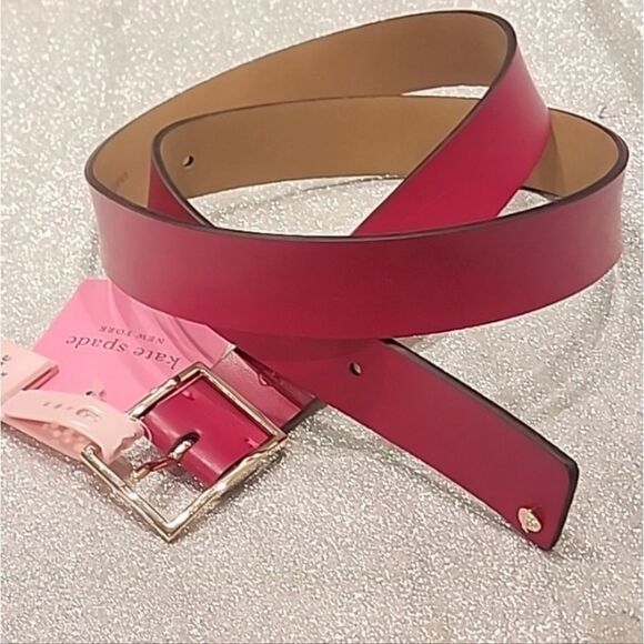 Kate Spade 32MM Centervar Belt- Pomegranate Juice main image 6